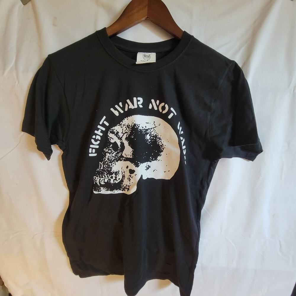 Crass  band t shirt  fight war not war small black